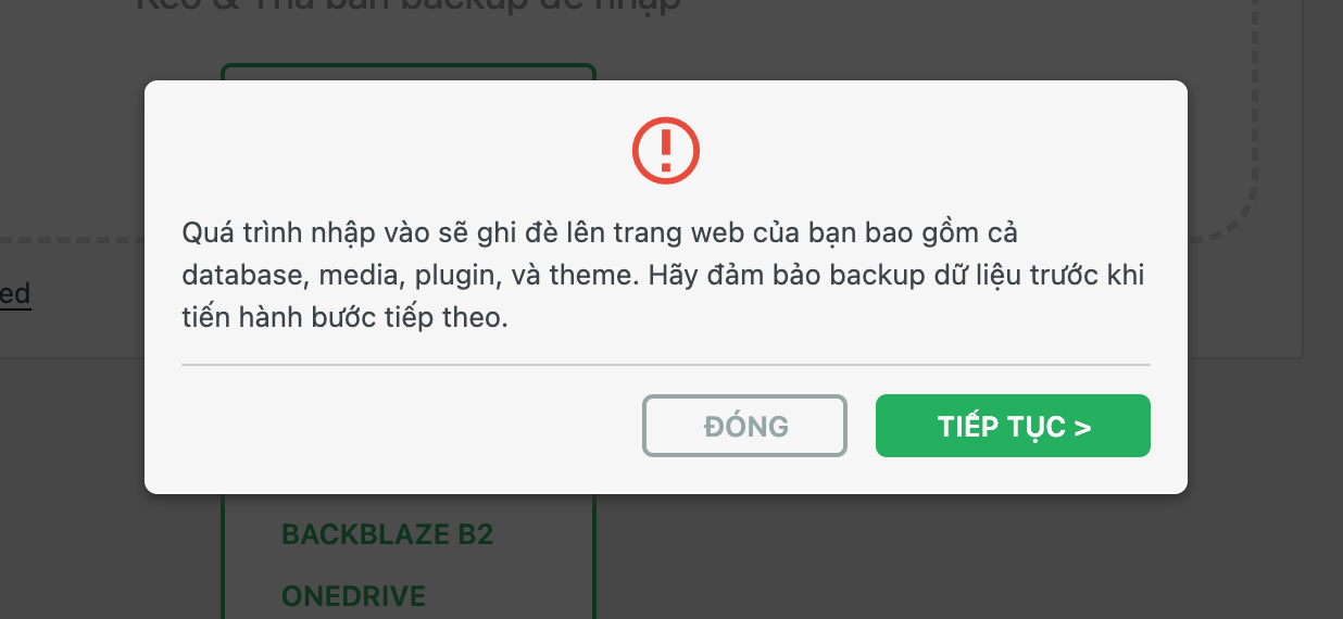 Hướng dẫn cài Demo Theme với file .wpress 6 Anh man hinh 2024 01 07 luc 22.29.22